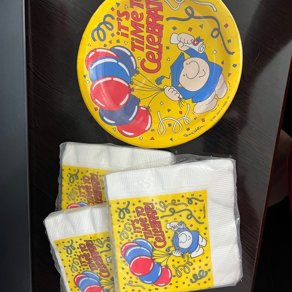 Ziggy new in package vintage napkins and party plates